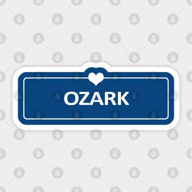 I Love Ozark Sticker by ShopBuzz